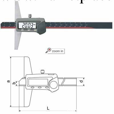 數顯深度尺北京梓航工廠,批發,進口,代購