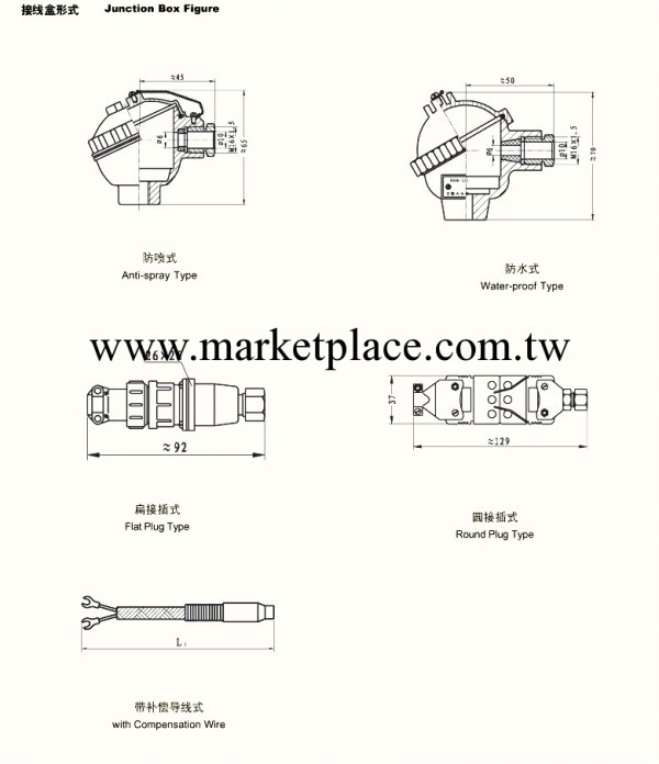 PT100鎧裝熱電阻/鉑熱電阻 型號:WZPK1-198-60mm工廠,批發,進口,代購