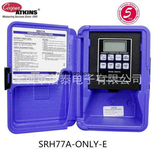 【美國 Cooper-Atkins】SRH77A-ONLY-E 熱電阻溫濕度機 三區測量工廠,批發,進口,代購