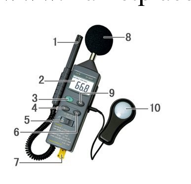 DT-8820 4合1多功能環境測試機 溫度，光度，噪音測試機器工廠,批發,進口,代購