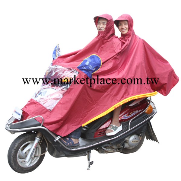 廠傢直銷加大加厚電動車摩托車雙人PVC雨披 雨衣 可定製加LOGO工廠,批發,進口,代購
