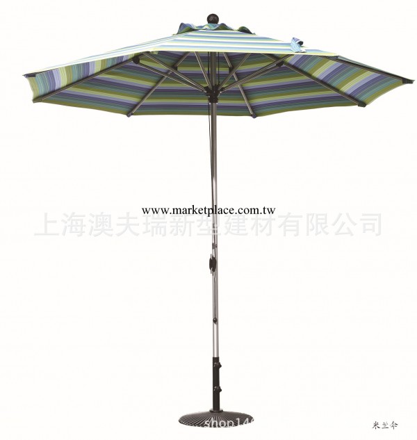 上海晴天花園沙灘傘手搖米蘭傘休閒海邊傘 太陽能燈傘批發・進口・工廠・代買・代購