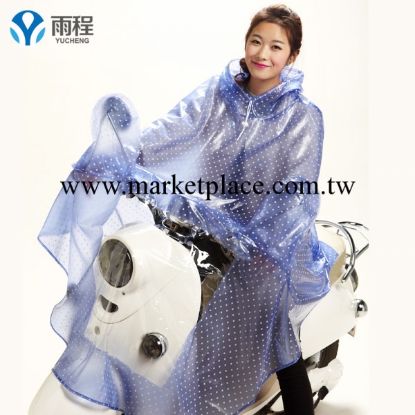 雨衣 韓國時尚透明點點電動車摩托車自行車雨披加大加厚批發・進口・工廠・代買・代購