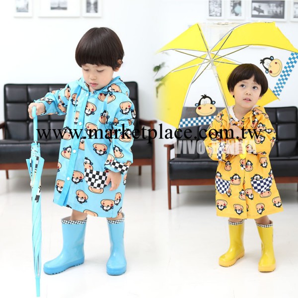 限時促銷 韓版雨衣 卡通猴子造型中小童兒童雨衣 Y805#l兩色批發・進口・工廠・代買・代購