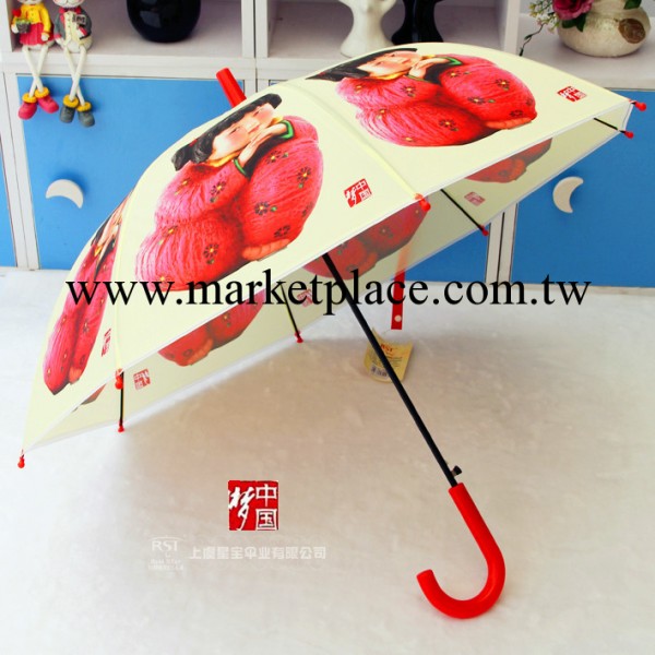 【中國夢】 可愛娃娃自動兒童雨傘透明傘自動雨傘 創意雨傘批發批發・進口・工廠・代買・代購