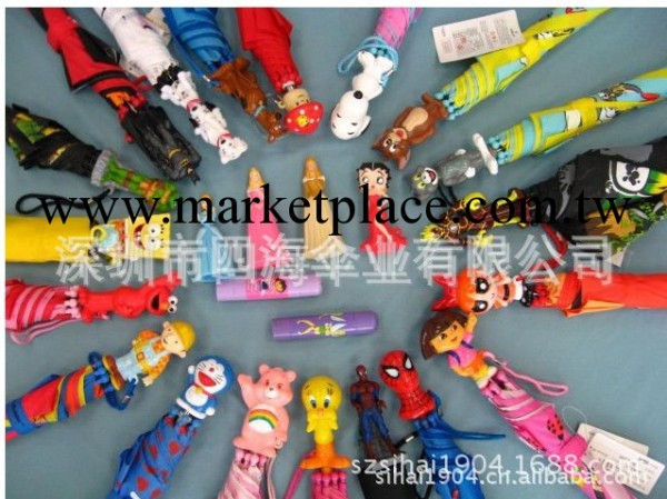 2014時尚童傘，可愛玩具傘頭傘，流行印刷童傘工廠,批發,進口,代購