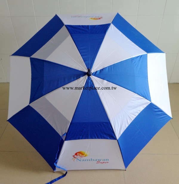 深圳龍崗雨傘廠雙層高爾夫傘手動防風纖維骨30寸透風高爾夫球雨傘批發・進口・工廠・代買・代購
