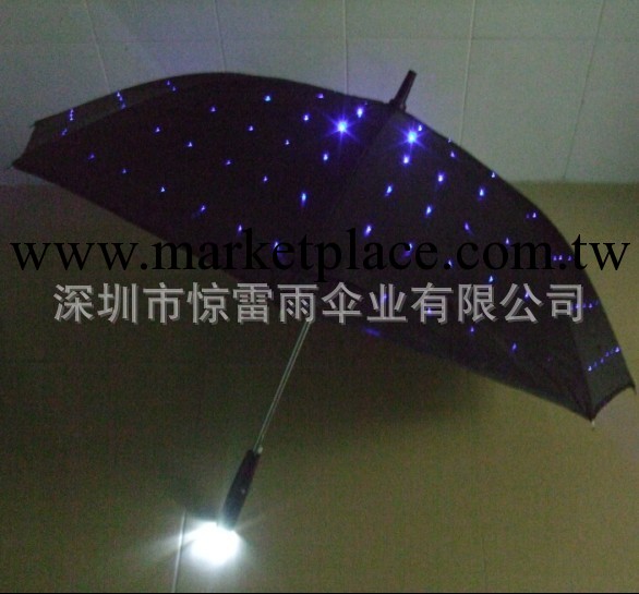 廠傢直銷 滿天星發光雨傘 電筒傘 LED傘麵發光傘 雨傘批發批發・進口・工廠・代買・代購