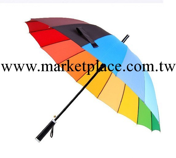 韓國創意彩虹傘  超大晴雨傘    永久時尚直柄傘工廠,批發,進口,代購