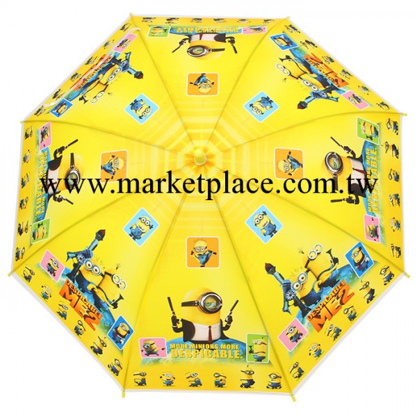 淘寶熱賣 新款卡通小黃人高檔兒童雨傘 多色卡通雨傘 晴雨兼用工廠,批發,進口,代購