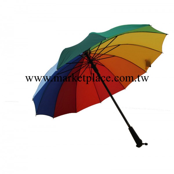 雨傘批發 聖千爾彩虹傘 正品雨傘S6312 多色雨傘 直桿彩虹傘批發批發・進口・工廠・代買・代購
