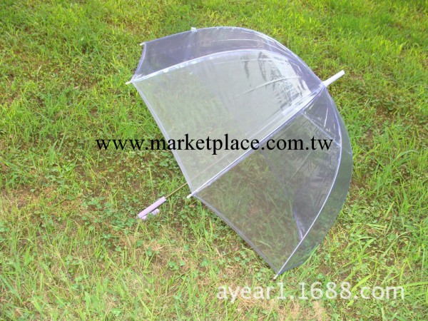 廠傢直銷新款公主傘透明雨傘 長柄直桿阿波羅透明雨傘批發工廠,批發,進口,代購