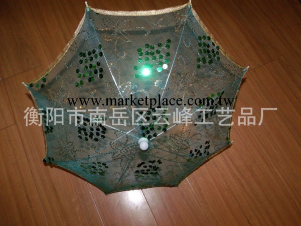 綠色半徑30厘米做工精美的絲蕾傘，婚紗傘，婚慶用品批發工廠,批發,進口,代購