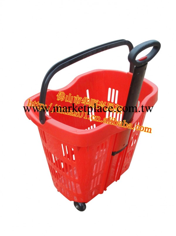 現貨供應優質塑料單拉桿購物籃 折疊籃塑料 購物拉桿籃 HSX-022工廠,批發,進口,代購