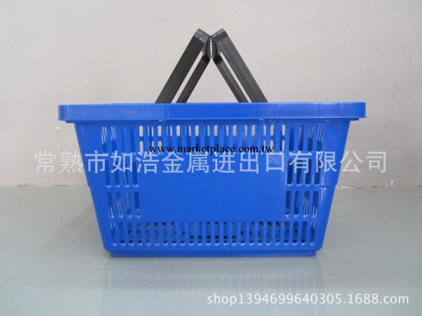 塑料購物籃 超市購物籃 手提籃 塑料籃 內置手柄籃子工廠,批發,進口,代購