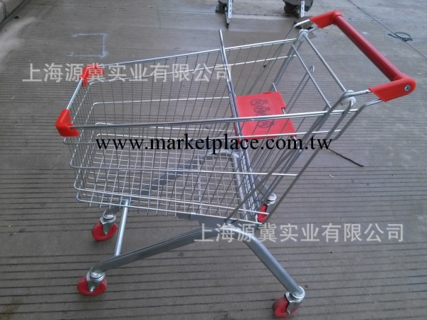 上海源冀廠傢直銷人字形60L超市購物車工廠,批發,進口,代購
