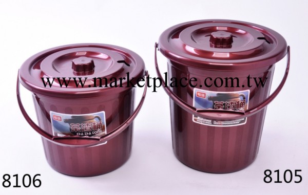 【康意塑膠】810系列圓形茶水桶 帶濾層塑料茶渣桶 手提帶蓋 批發工廠,批發,進口,代購