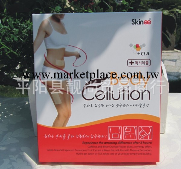 韓國正品溶脂貼skin body cellution瘦身減肥貼 一盒五片工廠,批發,進口,代購