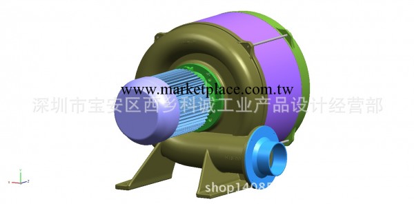 鼓風機抄數·東莞長安抄數·精密抄數·手板抄數制作·3D打印·工廠,批發,進口,代購