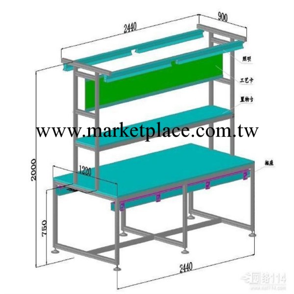 【廠傢供應】防靜電工作臺、 線棒工作臺、U型來電定制免費設計工廠,批發,進口,代購