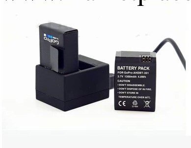 批發gopro hero3/3+ 充電器 充2個電池雙充配件工廠,批發,進口,代購