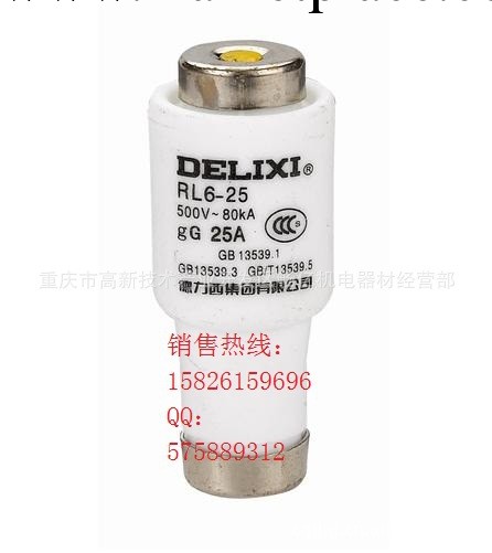 RL6 螺旋式熔斷器，RL6， 德力西螺旋式熔斷器，熔斷器工廠,批發,進口,代購