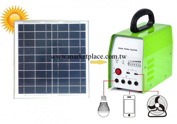 太陽能便攜式發電小系統-傢用10W組件發電批發・進口・工廠・代買・代購