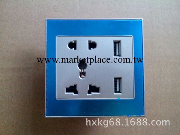 廠傢批發高品質不銹鋼麵板USB墻壁插座批發・進口・工廠・代買・代購