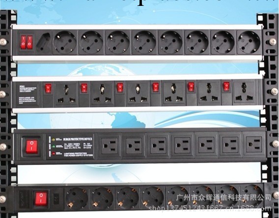 專業生產廠傢供應PDU|19英寸標準機櫃專用電源插座，質保三年工廠,批發,進口,代購