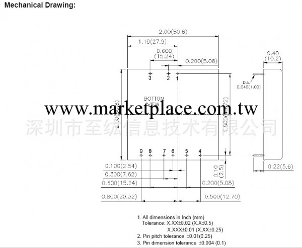 代理銷售臺灣直流直流模塊電源40W系列輸入12V24V48V輸出1.5V5V工廠,批發,進口,代購