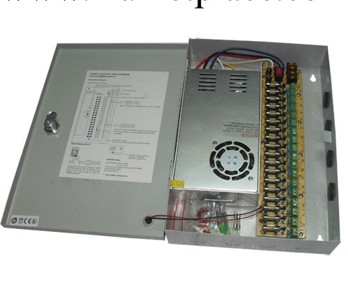 供應12V30A18 路監控安防機箱電源、18 路直流輸出電源工廠,批發,進口,代購