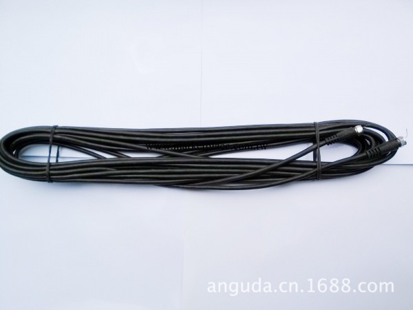 12米閉路線 同軸電纜 信號線75-5 銅包鋼線 帶英制F頭工廠,批發,進口,代購