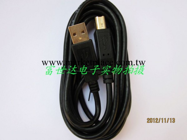 鍍金USB2.0打印線 鍍金USB數據線 鍍金A公對B公 1.8米 純銅加粗工廠,批發,進口,代購
