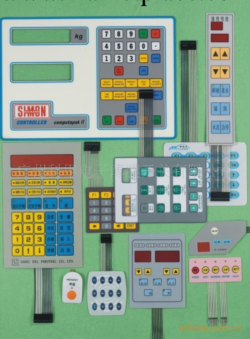 供應薄膜開關、PET/PVC/PC功能薄膜按鍵工廠,批發,進口,代購