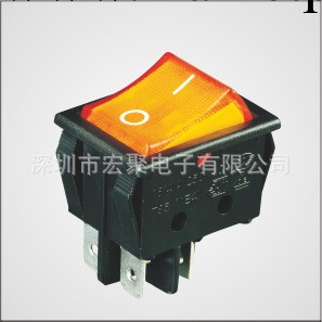 HONGJU深圳宏聚電子銷售25A大電流帶燈船形開關R210工廠,批發,進口,代購