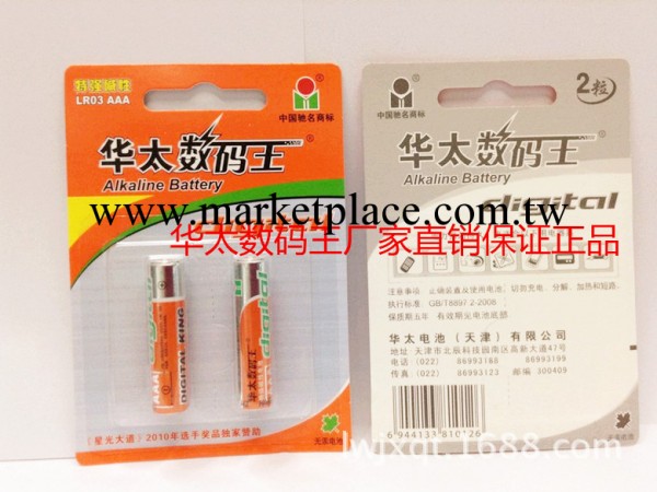 現貨供應正品華太數位王堿性乾電池5號AAA堿性乾電池數位電池工廠,批發,進口,代購