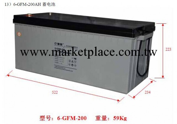 FORWARD 復華閥控密封蓄電池上海代理  6-GFM-200工廠,批發,進口,代購