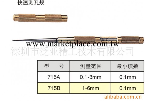 供應快速測孔徑規715A工廠,批發,進口,代購