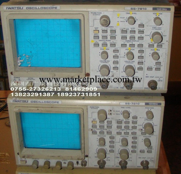 SS7810、IWATSU、示波器、二手機器銷售、回收、維修工廠,批發,進口,代購