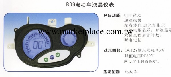B09電動車液晶機表 來電顯示器 來電指示器批發・進口・工廠・代買・代購