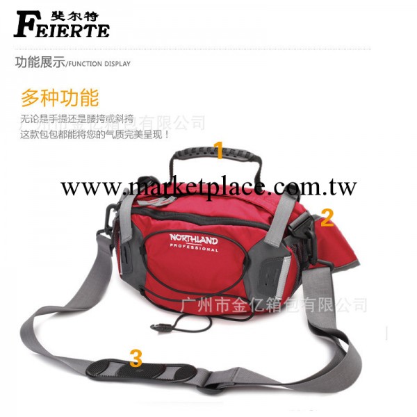 本廠生產2012時尚功能腰包，材質尼龍防水格子料工廠,批發,進口,代購