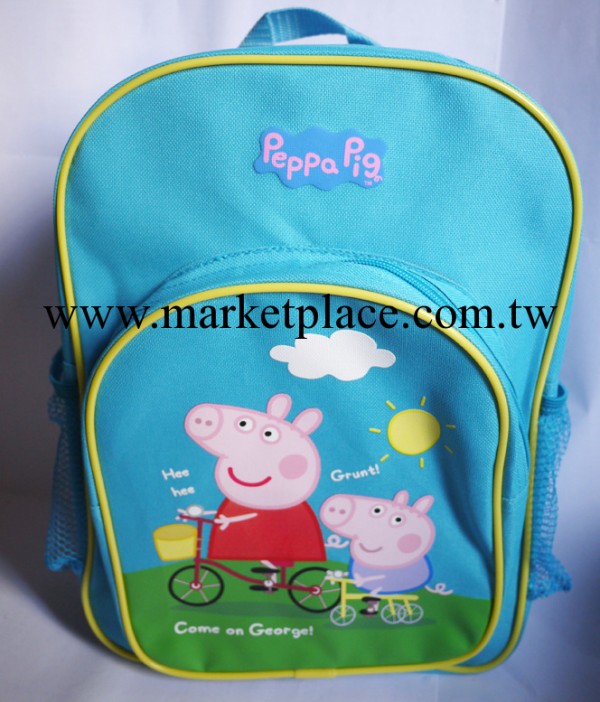 外貿peppa pig兒童 幼兒 學生書包 佩佩豬背包 粉紅豬小妹雙肩包批發・進口・工廠・代買・代購
