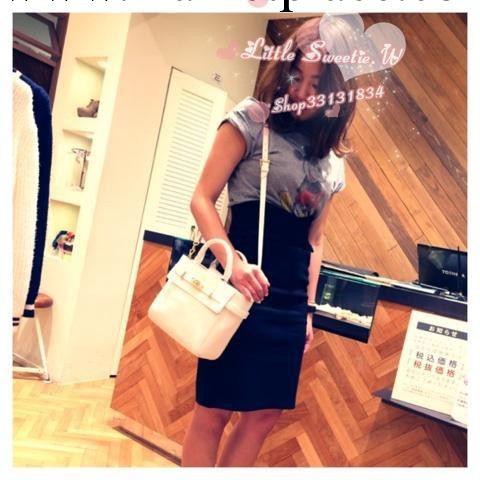 （現貨）2014snidel名媛風皮革帆佈拼接鎖頭包背包單肩包女包實拍工廠,批發,進口,代購