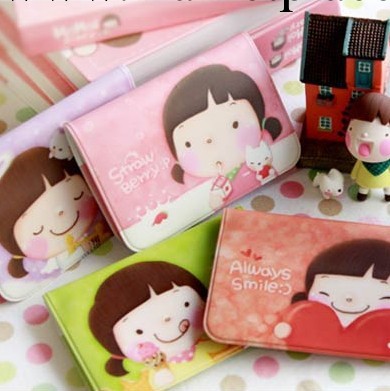 促銷禮品 可愛餅幹女孩 妞子卡包 12卡位銀行卡夾批發・進口・工廠・代買・代購