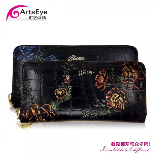 批發真皮進口定制牛皮女士錢包高檔潮手抓包ArtsEye工廠,批發,進口,代購