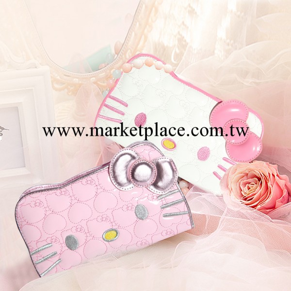 2014新款錢包 hellokitty可愛淑女多卡位亮面長款錢包工廠,批發,進口,代購