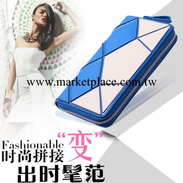 2014新款牛皮長款女士錢包韓版真皮錢夾拉鏈零錢包手機包工廠,批發,進口,代購