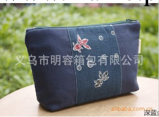 廠傢定做牛仔佈牛津佈滌綸PU鏡面革旅行化妝包.洗漱包 化妝箱工廠,批發,進口,代購