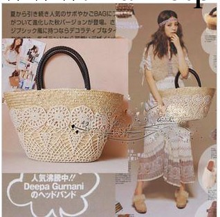 廠傢直銷批發草編包高檔棉網夠花女包小麥草編制包藤編包工廠,批發,進口,代購