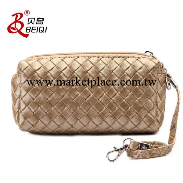 時尚休閒三層編織拉鏈大容量手機零錢手拿包女包工廠,批發,進口,代購
